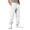 White #58, variant on WULMLEO Men's Jogger Pants with Pockets Drawstring Tapered Athletic Sweatpants for Gym Running Casual Orange 3XL