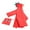 Red, variant on NAISIBABY Toddler Baby Boys Girls Cute Solid Color Rainwear, Kids Waterpoof Rain Hooded Jacket Coat Raincoat with Storage Bag Blue 3 T
