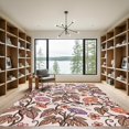 thumbnail image 2 of ODIKA 5'x7' Machine Washable Non-Slip Area Rug, Bohemian Cream High Traffic Rug, Beige, 1291154, 2 of 7