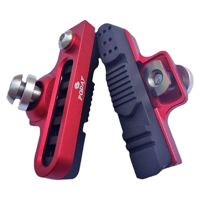 Pastillas de freno para bicicleta Zulema Metal duradero para pinza de freno C bicicleta de carretera y montaña rojo