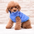 thumbnail image 4 of Greeniant Las chaquetas de la ropa del perro del algodón se mantienen elegantes en abrigos del animal doméstico del invierno seguros y no Ropa para mascotas Oro rosa METRO, 4 of 6