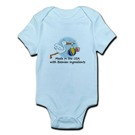 

CafePress - Stork Baby Bosnia USA Infant Bodysuit - Baby Light Bodysuit