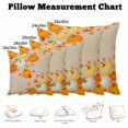 thumbnail image 5 of Throw Pillow Covers, Orange Yellow Pumpkin Fall Decorative Throw Pillow Covers 20x20 Inch, Rustic Maple Leaf Thanksgiving Square Linen Pillow Cases for Couch/Living Room/Sofa, 5 of 9
