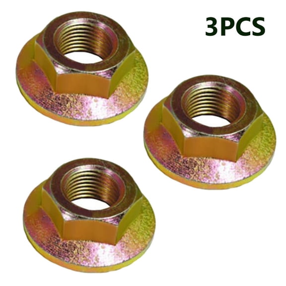 For Spindle Blade Nut 3-Pack Compatible with Cub Cadet Zero Turn Mower RZT 50 RZT 54 RZT4 - High Quality Replacement Part for Garden Trimmer Tools