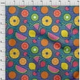 thumbnail image 4 of oneOone Cotton Poplin Yellow Fabric Tropical Fruit Craft Projects Decor Fabric Printed By The Yard 42 Inch Wide, 4 of 5
