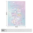 thumbnail image 3 of Cinnamoroll Blanket for Women Girls Flannel Blanket Cute Throw Blanket Fluffy Blanket Plush Blankets Soft Blanket for Travel Bed Sofa Couch Birthday Gifts for Kids Adult,Pink Green 80X60, 3 of 7