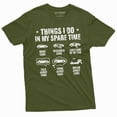 thumbnail image 5 of Men's Funny Car enthusiast T-shirt things I do in my spare time car collection hobby shirt (Large Navy Blue), 5 of 7