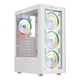 thumbnail image 1 of Gabinete Gamer BALAM RUSH DRAGONFLY PERFORM CRYSTAL GM590CW ATX Media Torre 4 Fan RGB USB 3.0 Blanco, 1 of 5