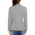 thumbnail image 6 of luvamia Womens Business Casual Blazer Work Office Coats Pocket Back Slit Jacket Suit, Size S-2XL, 6 of 6