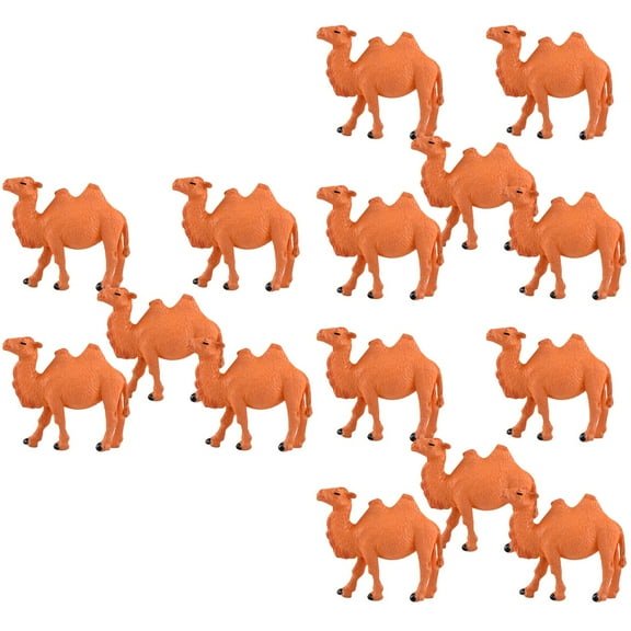 Set of 3 Desert Animals Figures Camel Statue Lovely Figurines