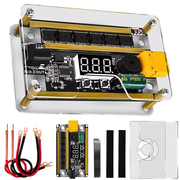 DIY Portable Mini Spot Welder Machine 8-24V Voltmeter For 18650 Lithium Battery