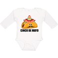 thumbnail image 3 of Inktastic Cinco De Mayo with Taco with Eyes Mustache and Sombrero Boys or Girls Long Sleeve Baby Bodysuit, 3 of 5