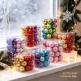 thumbnail image 4 of Christmas Tree Decorations 24 Piece Mini Green Hanging Ball Ornaments for Home Holiday Seasonal Decor Parties Gifting 2026 Christmas Ornaments Set, 4 of 5