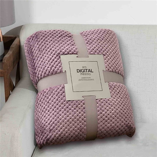 Couverture en Molleton, Jeté Réversible Super Doux et Chaud, Literie en Microfibre Peluche Premium Double Face Lavable à la Machine Durable