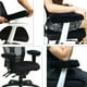 thumbnail image 4 of Fundas Para Apoyabrazos De Silla Almohadillas Para Apoyabrazos De Silla Cojín De Codo De Espuma Viscoelástica Para Silla De Ruedas De Oficina En Casa 2 Uds Eigraketly HA035619-00, 4 of 6
