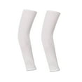 thumbnail image 1 of Protection UV Confortable 1 Paire de Manchons de Refroidissement par Compression Articles de Sport pour la Conduite Vélo Randonnée Blanc, 1 of 6