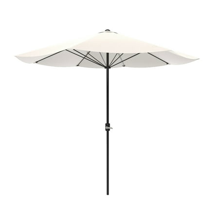 Hampton Bay Yjauc 171 Rc2 10 Ft X 6 Ft Aluminum Solar Patio Umbrella In Cafe Brickseek