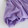 thumbnail image 6 of Gdvsclr Women'S Striped Elastic Waist Bubble Skirt Flared A Line Mini Puffy Skirts Pink M, 6 of 7