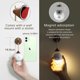 thumbnail image 2 of Mini lámpara de pared, lámpara de mesa, luz de noche, interruptor automático, detector de movimiento, portátil, para el hogar, dormitorio, baño, etc., muy adecuada para el Día de San Valentín y otras, 2 of 5