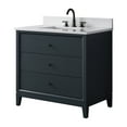thumbnail image 5 of Vanity Art 36" Bathroom Vanity with Sink and Engineered Marble Top, Freestanding Storage Cabinet with 3 Drawers, 5 of 8