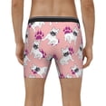 thumbnail image 4 of Rateoe Bulldog Print Men’s Underwear Boxer Briefs Soft Comfortable Underwear Boxer Briefs, Long Leg Briefs,Anti-chafing Boxer Briefs, 4 of 7