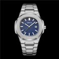 thumbnail image 4 of Reloj de cuarzo resistente al agua con calendario, reloj para hombre con esfera sencilla, 4 of 5