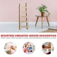 thumbnail image 3 of IFANLANDOR 10Pcs Tiny Ladder Model Natural Wood for Mini Garden Landscape Ornament Hobbyists, 3 of 7