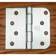 thumbnail image 2 of Exterior Satin Nickel Residential Hinges 4" inch x 4.25" inch with 5/8 Radius Square - 2 Pack, 2 of 2