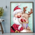thumbnail image 4 of 11CT impreso bordado completo Santa Claus ciervo costura DIY Kit de punto de cruz Tmvgtek decoración de arte en el hogar, 4 of 9
