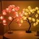 thumbnail image 3 of Luces LED de árbol de flores rosas, lámpara de mesa USB, luz nocturna de hoja de arce de hadas, fiesta en casa, Navidad, boda, decoración de dormitorio, regalo, 24 LED, 3 of 4