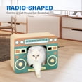 thumbnail image 2 of Cama de salón de cartón Cat Scratcher FluffyDream con forma de radio, 2 of 6