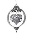thumbnail image 1 of Cat Mom Pave Heart Holiday Christmas Tree Ornament With Crystal Rhinestones, 1 of 6