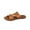 Brown, variant on Women's Dressy Flat Sandals Comfortable Slip On Slide Sandals Summer Shoes