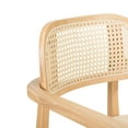 thumbnail image 5 of Christopher Knight Home Modern Dining Chairs with Rattan Back and Beige Seats, Natural Wood Frame, Set of 2, 5 of 9