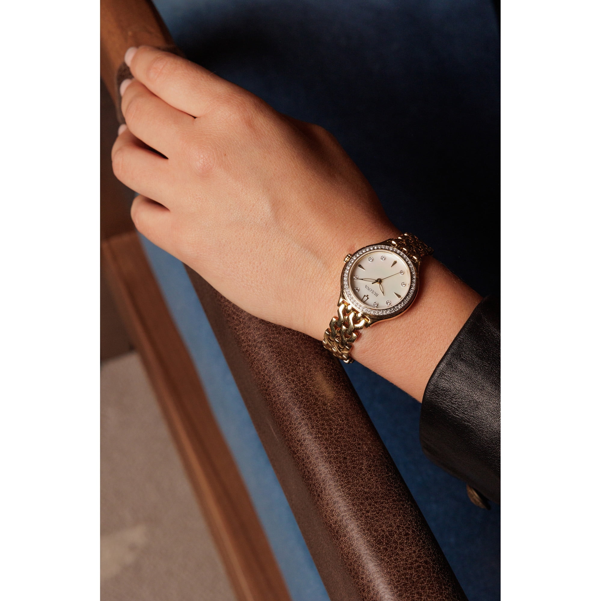 Bulova レディース時計 シルバー ゴールド Bulova Quartz A1 Stainless Steel Two Tone Ladies Women's