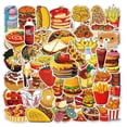 thumbnail image 1 of 50 pegatinas de comida y frutas para niños, pegatinas realistas de comida y frutas para álbumes de recortes, pegatinas grandes de comida y verduras lindas para botellas de agua Waterpro, 1 of 5