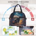 thumbnail image 4 of Disketp Moonlit Night Sky Wolf Lonchera Térmica para Mujer y Hombre, Bolsa de Almuerzo Reutilizable e Impermeable para Trabajo, Viajes y Picnic, 4 of 7