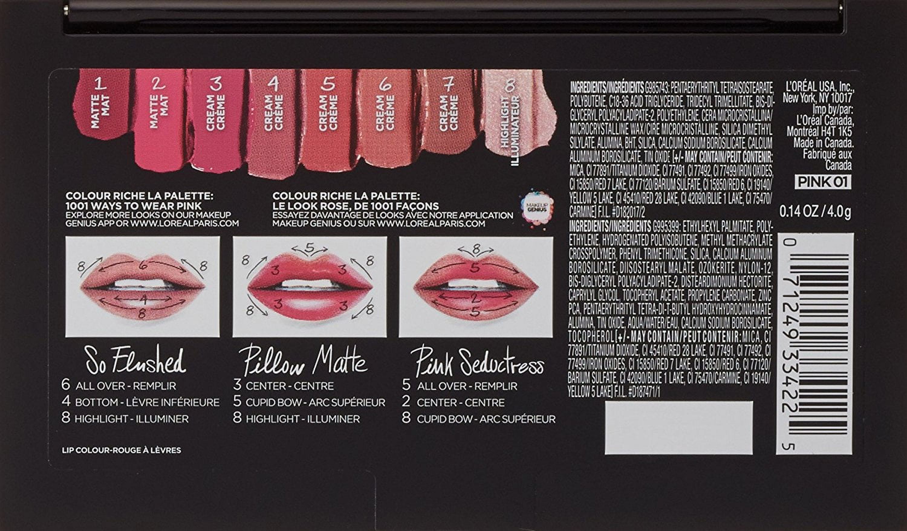 L'Or&eacute;al Paris Colour Riche La Palette Lip