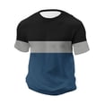 thumbnail image 7 of Bxsruta Men'S Loose Fit Elastic Print T-Shirt with Round Neck and Short Sleeve for Casual Spring and Summer Wear, 5XL, 7 of 7