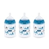 NUK Woodlands Baby Bottle with Perfect Fit Nipple, 5 oz, 3-Pack , Medium Flow, Boy Design