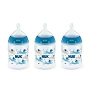 NUK Woodlands Baby Bottle with Perfect Fit Nipple, 5 oz, 3-Pack , Medium Flow, Boy Design