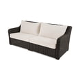 thumbnail image 3 of Better Homes & Gardens Bellamy Sofa, Dark Brown Wicker/Cream Cushions, 3 of 6