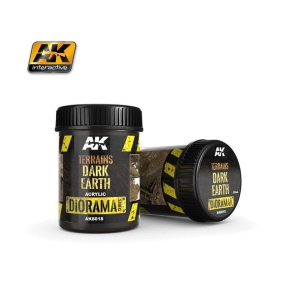 AK-Interactive Terrains Dark Earth - 250ml (Acrylic) New