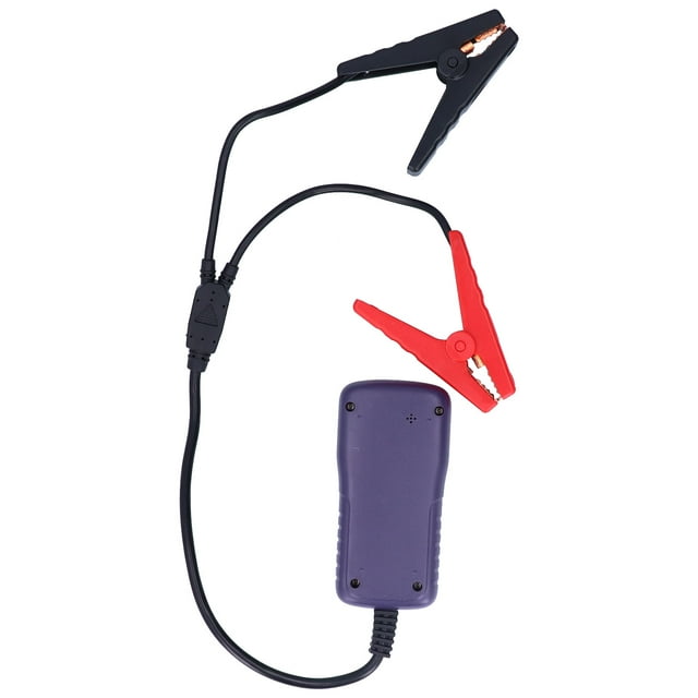 Car Battery Tester, Battery Tester Lightweight Large Led Screen Compact Portable Shockproof with Heavy Duty Clamp for Car for Auto Test Red,Blue,Green,Purple