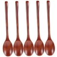 thumbnail image 5 of WHAMVOX 5Pcs Wood Spoons for Eating and Mixing with Synthetic Material 9*1.6*0.4In, 5 of 8