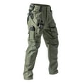 thumbnail image 3 of Mens Athletic Pants, Tactical Pants for Men Stretch Water Resistant Ripstop Cargo Pant Outdoor Hiking Fishing Gear with Multi Pockets 2025, 3 of 7