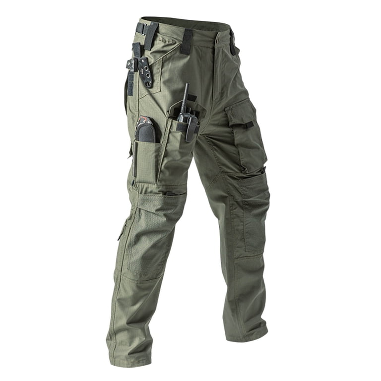 Dxzfnsa Men's Tactical Pants Military Work Pants for Men Ripstop