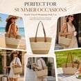 thumbnail image 7 of DAKIMOE Straw Beach Bag For Women Summer Boho Tote Bag Handbags Large Shoulder Purses Woven for Vacation, 7 of 7