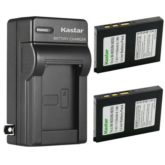 Kastar 2-Pack Battery and AC Wall Charger Replacement for JVC BN-VM200 BN-VM200U BN-VM200UE BN-VM200US LY34416-001B Battery, JVC GZ-MC100 GZ-MC100EK GZ-MC100EX GZ-MC100U GZ-MC100US GZ-MC200 Cameras