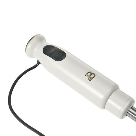 Beautiful 2-Speed Immersion Blender with Chopper & Measuring Cup, White Icing by Drew Barrymore MAY HAVE MISSING ACCESSORIES
